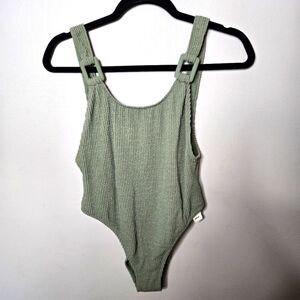 Aerie One Piece Green Cheekiest Swim Medium
